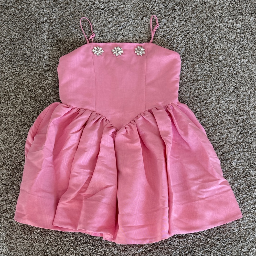 Bardot Pink Floral Kids Dress